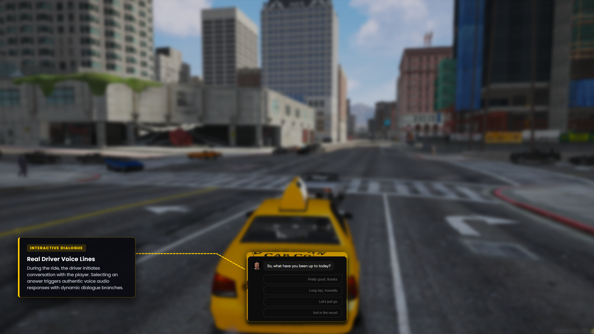 RD Taxi V2.0 - AI Taxi Driver With an Actual Personality